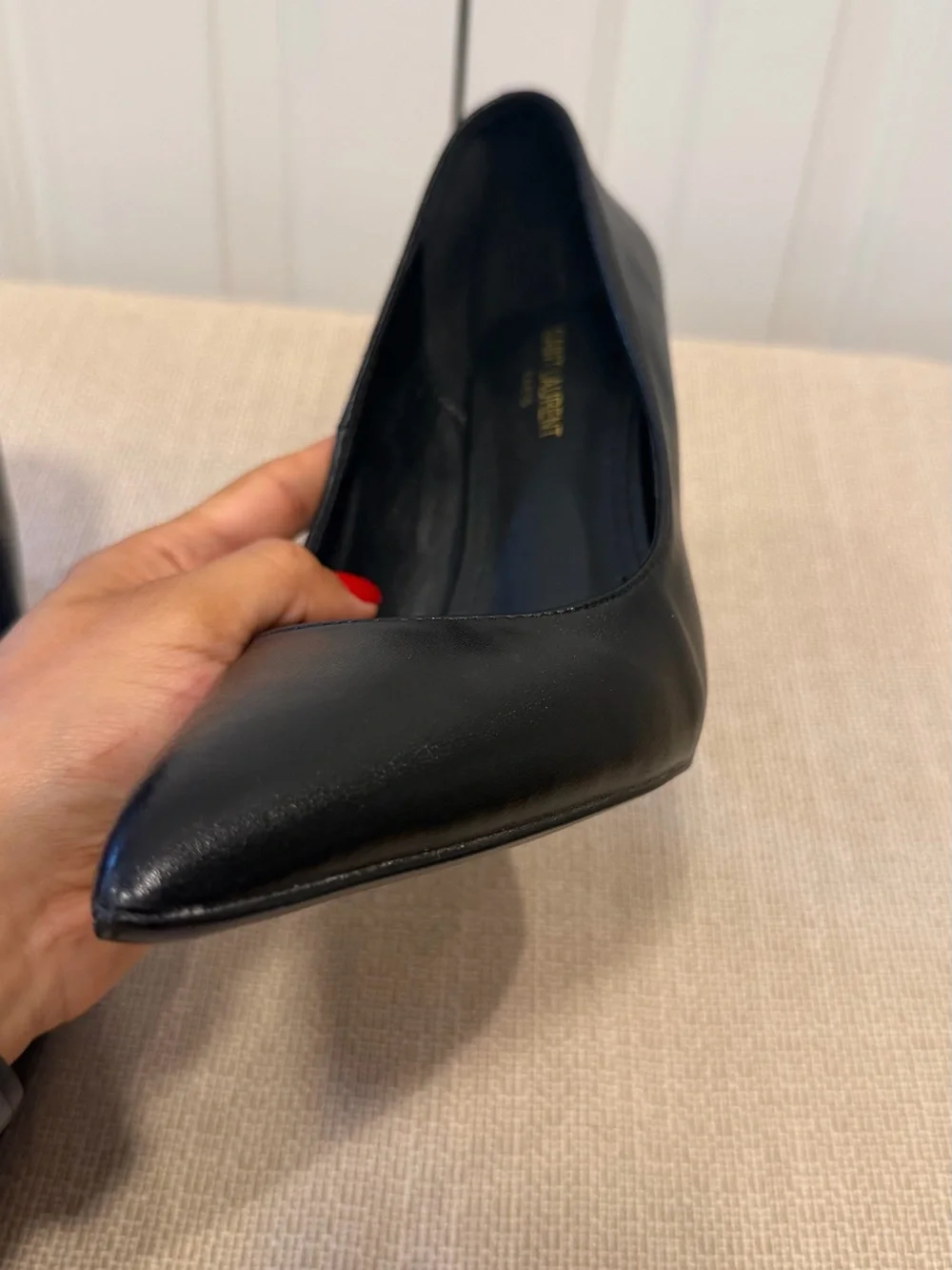 Saint Laurent Opyum Pumps Heels Leather Black Size EU 41 US 10-11 - Picture 14 of 16